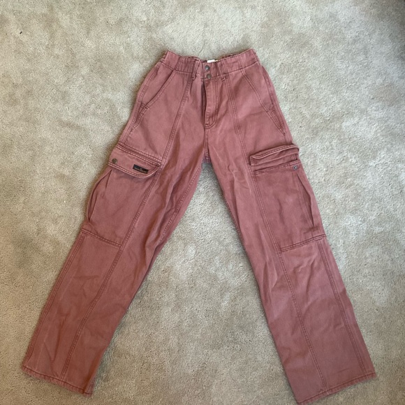Urban Outfitters Pants - Urban Outfitters Pink Wide Leg Pants